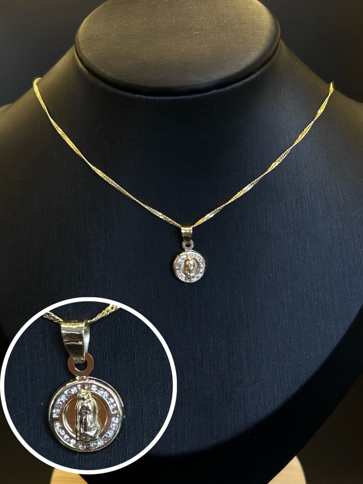 Dije Medalla  De La Virgen Para Bautizo 