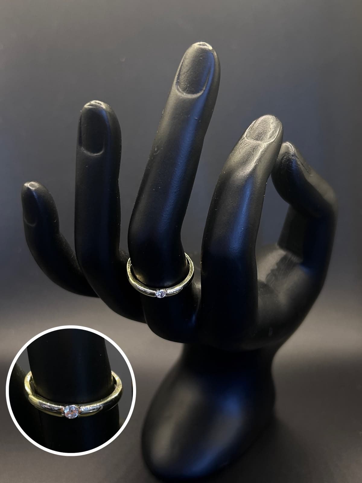 Anillo Moissanita  Montadura Rusa 