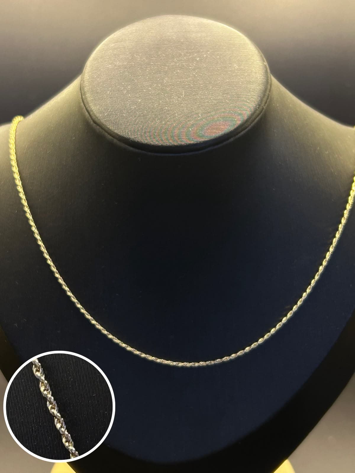 Cadena Torzal 50 cm Oro 10k