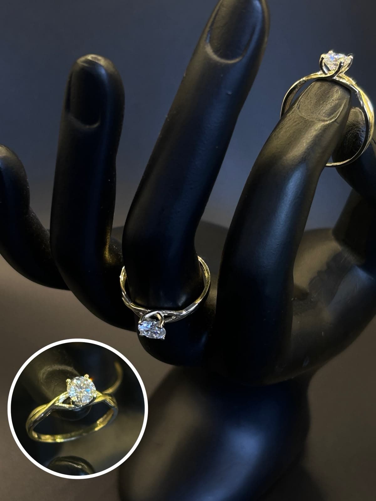 Anillo Moissanita Enlazado